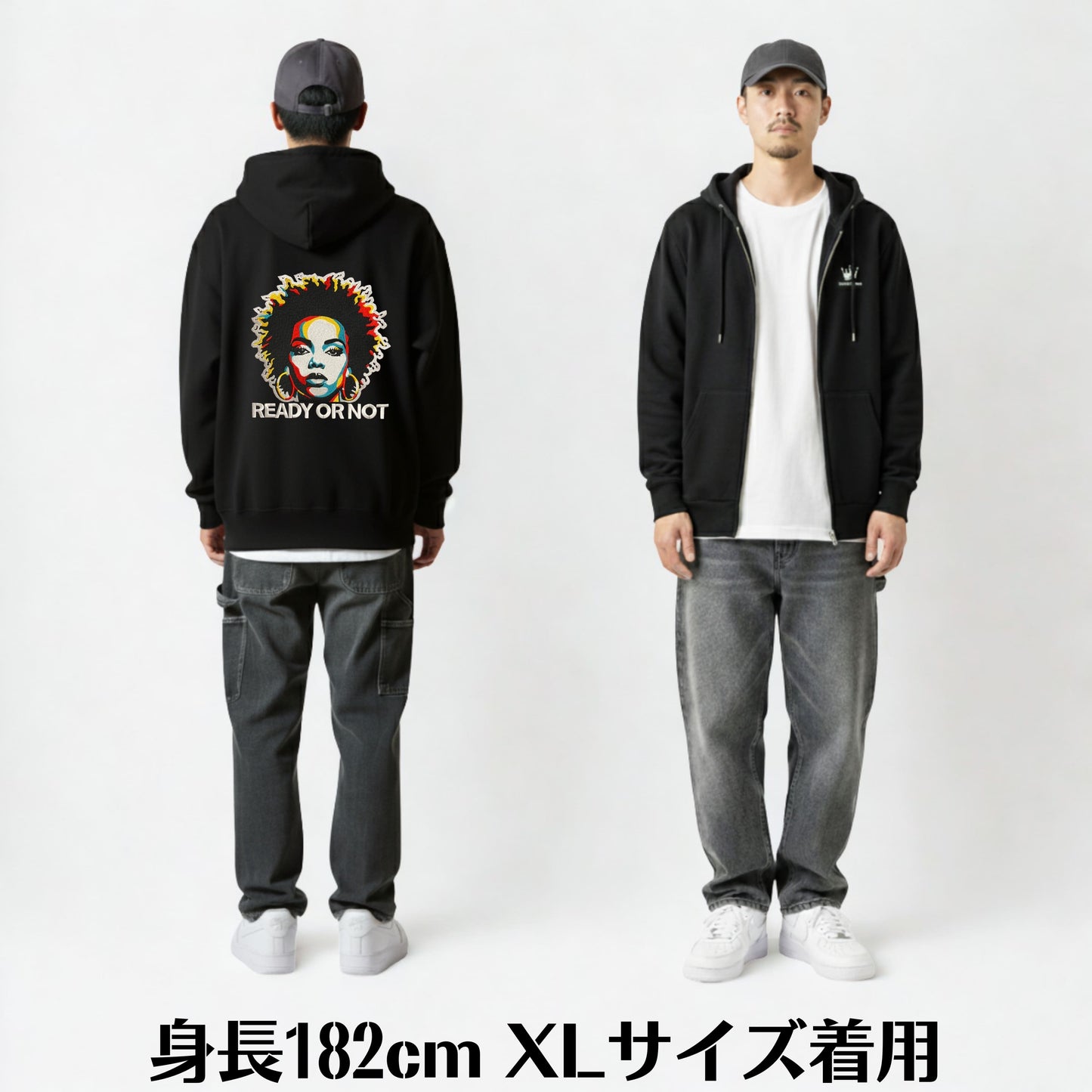 READY OR NOT Full Zip Hoodie