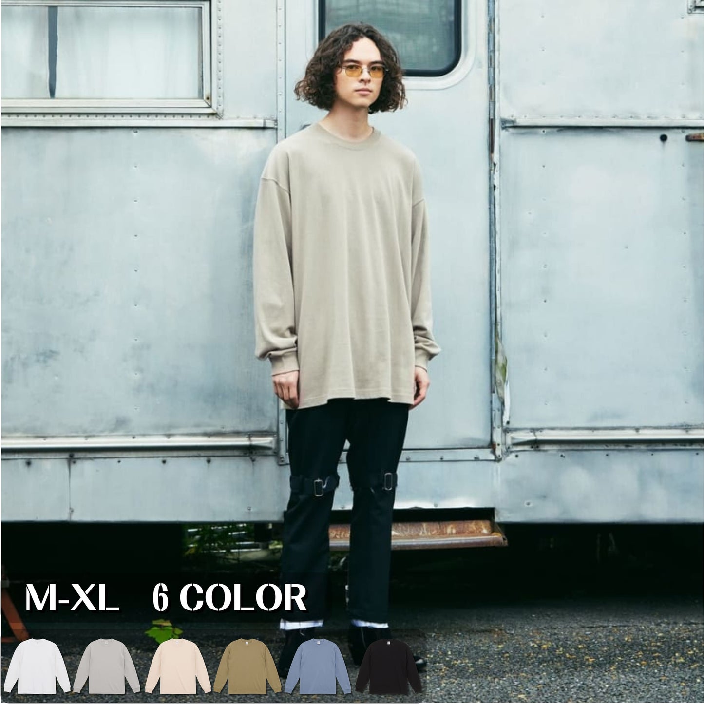 9.1オンス ビッグシルエット ロングスリーブT