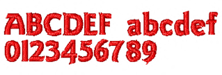 BSE54 Goudy Sans の刺繍見本