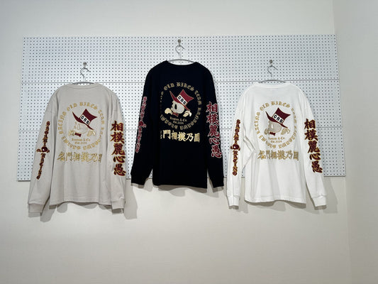 バイクチームロンT バック大型刺繍 3色展開