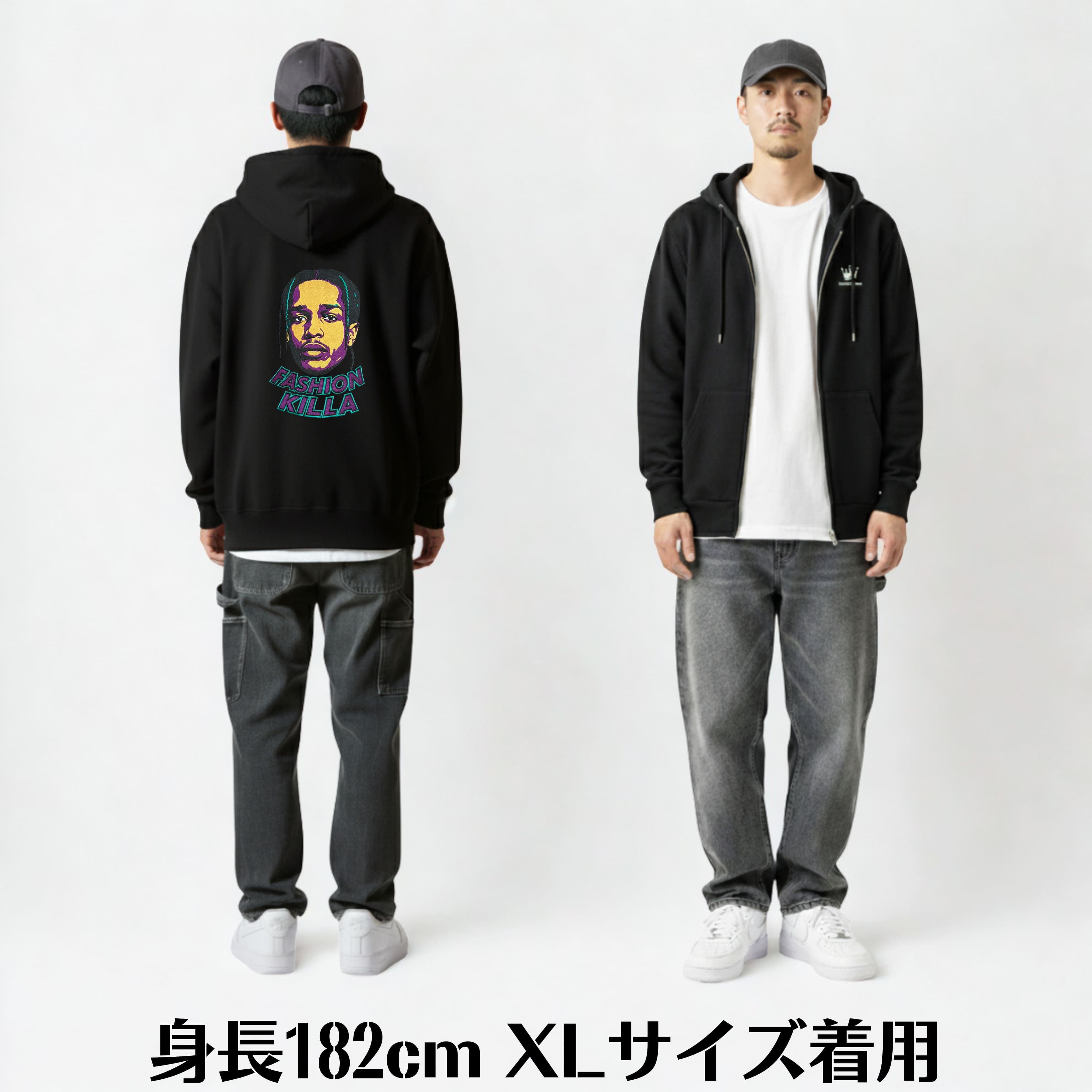 BROOKSTARコレクション - 刺繡ジップパーカー – BROOKSTAR stitch